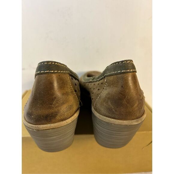 Fly London size 37 wedges brown 7-8 shoes (scuffs) 2.5" heels - Picture 8 of 8